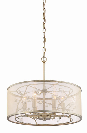 Vine Six Light Pendant in Burnished Silver (360|P300826BNS)