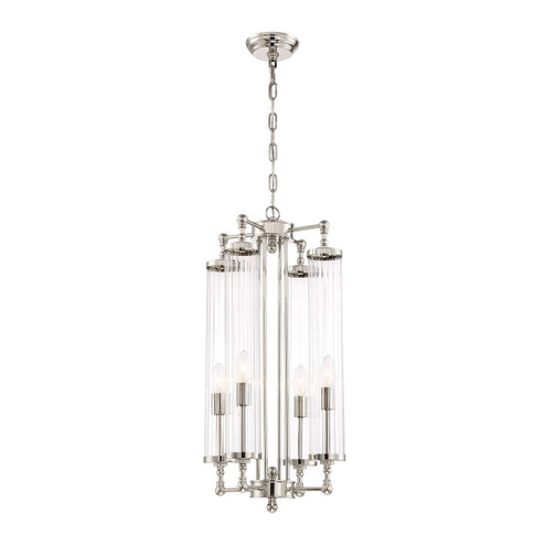 Regis Four Light Pendant in Polished Nickel (360|P300694PN)