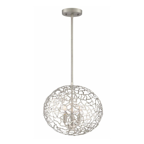 Helios Three Light Pendant in Satin Nickel (360|P300383SN)