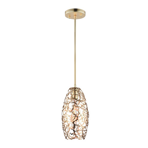 Helios One Light Mini Pendant in Matte Gold (360|MP400241SG)