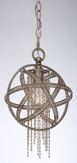 Cascade One Light Mini Pendant in Silver Leaf Burnished (360|MP400111SLB)