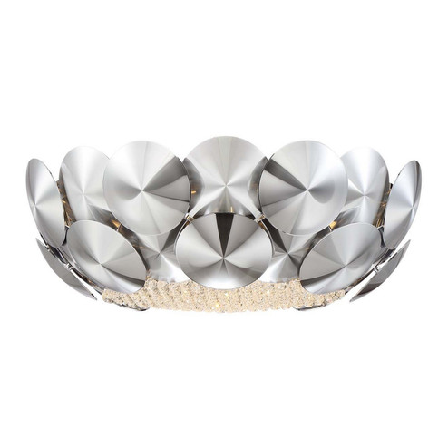 Crown Five Light Flush Mount in Brushed Chrome (360|FM600415CH)