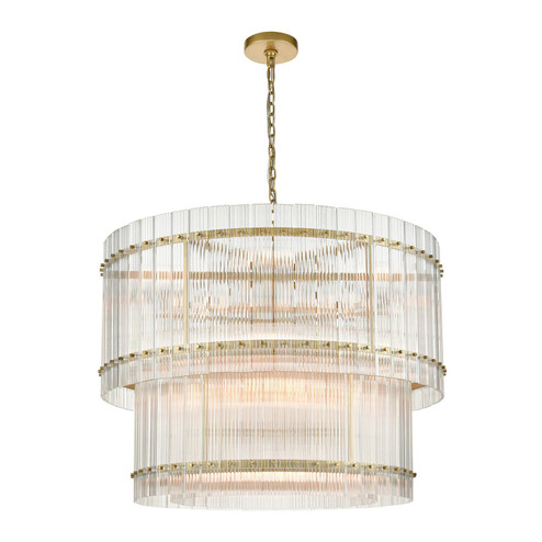 Allure 16 Light Chandelier in Aged Brass (360|CD1039516AGB)