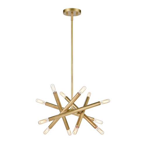 Mandelorian 12 Light Chandelier in Aged Brass (360|CD1038612AGB)