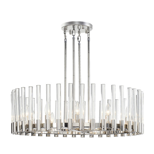 Julian 12 Light Chandelier in Polished Nickel (360|CD1035812PN)