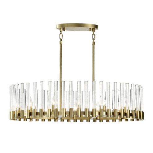 Julian 12 Light Chandelier in Aged Brass (360|CD1035512AGB)
