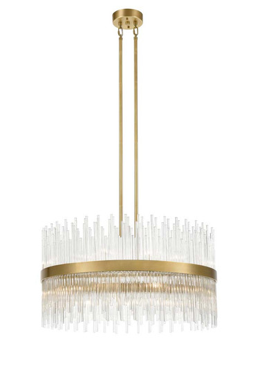 Citadel 22 Light Chandelier in Aged Brass (360|CD1031322AGB)