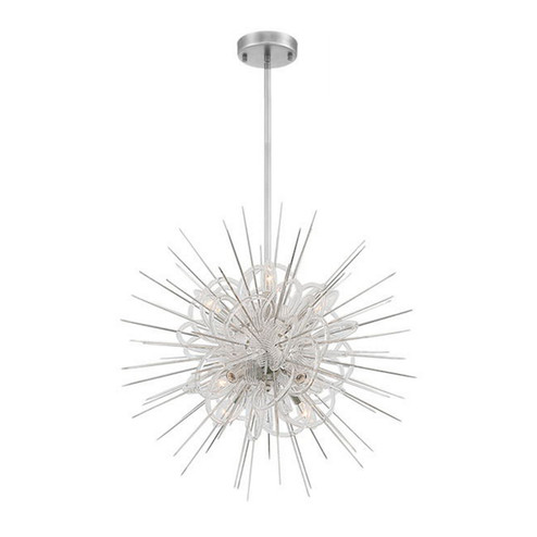 Flare Eight Light Chandelier in Polished Nickel (360|CD102678PN)