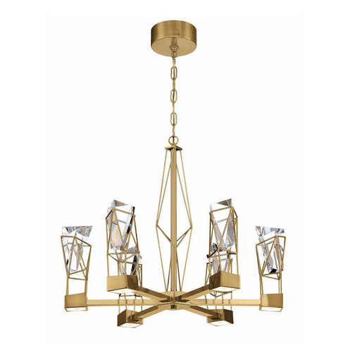 Gem LED Chandelier in Aged Brass (360|CD10252LEDAGB)