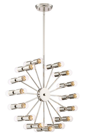 London 30 Light Chandelier in Polished Nickel (360|CD1018130PN)