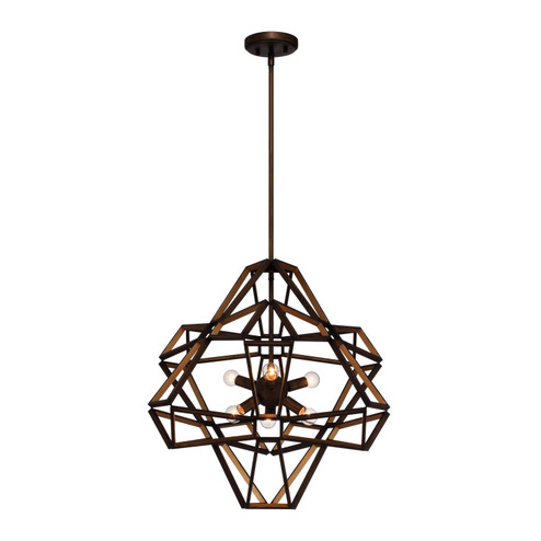 Unity Six Light Chandelier in Chestnut Bronze (360|CD101466CBG)