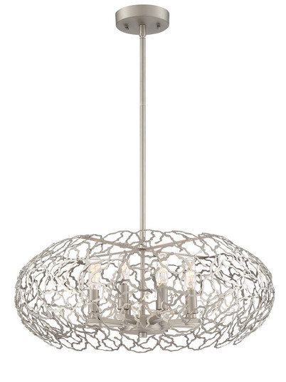 Helios Eight Light Chandelier in Satin Nickel (360|CD100308SN)