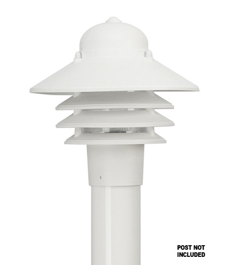 Nautical One Light  Post Mount in White (301|S75TCWH)