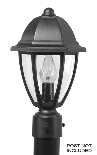 Everstone One Light Post Mount in Blackstone (301|S21TCBK)