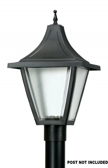 Vanguard One Light Post Mount in Black (301|610)