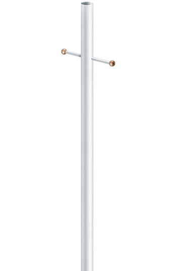 Residential Posts Outdoor Direct Burial Lamp Post in White (301|293WH)