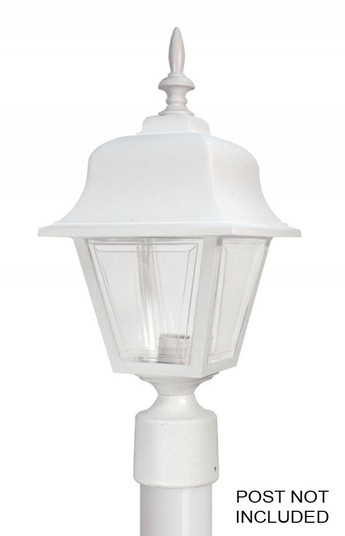 Ashland One Light Post Mount in White (301|260TCWH)