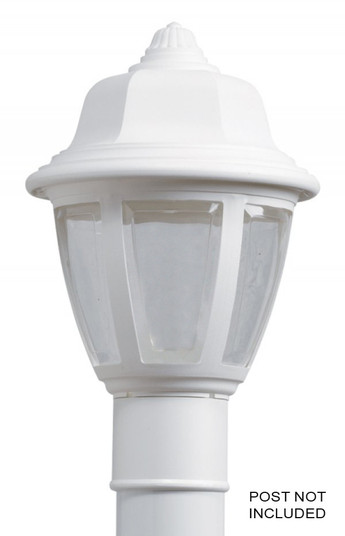 Park Point One Light Post Mount in White (301|204TCWH)