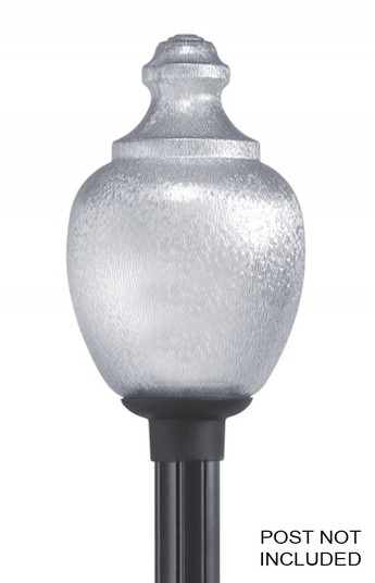 Globe & Acorns One Light Post Mount in Black (301|2017CLLR22W)