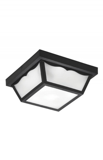 LED Townhouse One Light Ceiling Mount in Black (301|157FMLR12WBK)