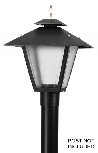 LED Colonial One Light Post Mount in Black (301|116FLR12W)