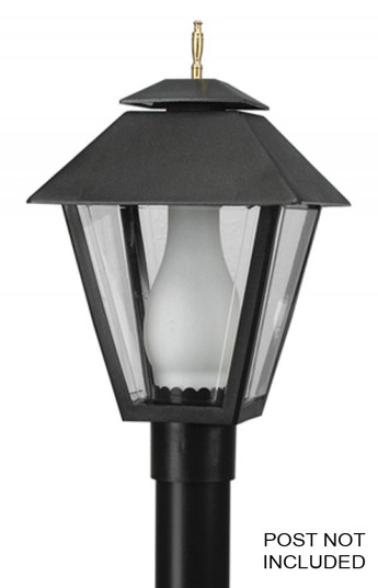 Colonial One Light Post Mount in Black (301|112)