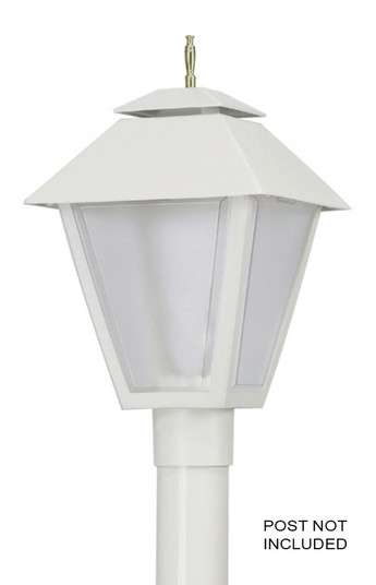 Colonial One Light Post Mount in White (301|109)