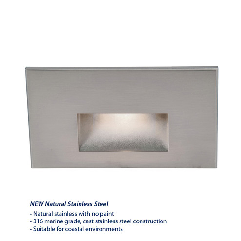 Led100 LED Step and Wall Light in Stainless Steel (34|WLLED100RDSS)