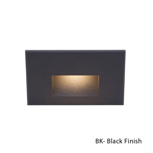 Led100 LED Step and Wall Light in Black on Aluminum (34|WLLED100BLBK)