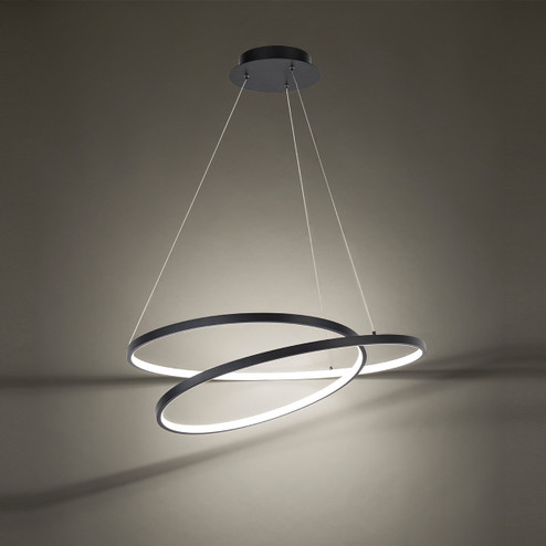 Marques LED Pendant in Black (34|PD83128BK)