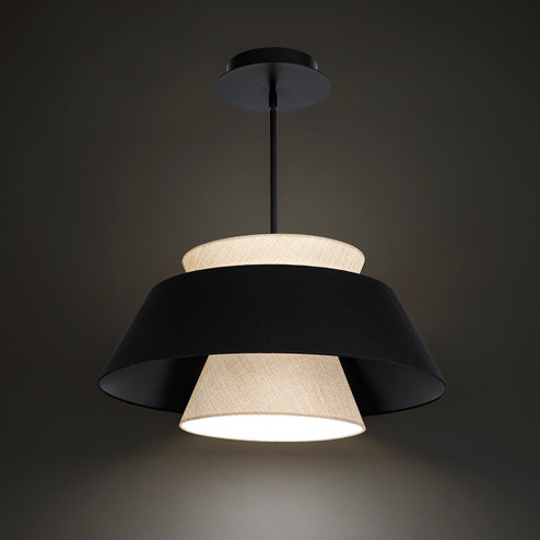 Rockabilly LED Pendant in Black (34|PD75126BK)