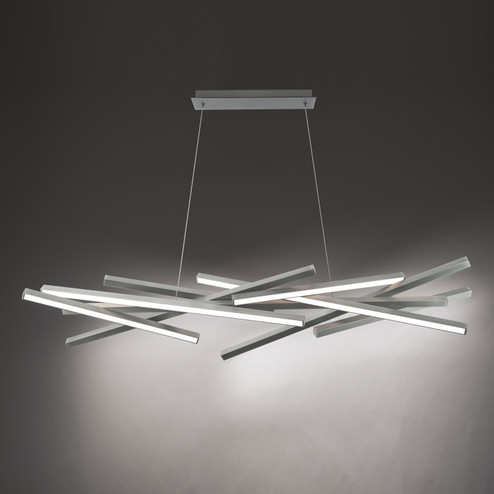 Parallax LED Chandelier in Brushed Nickel (34|PD73155BN)