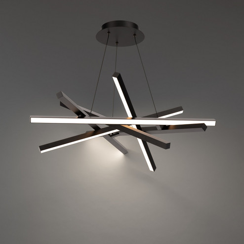 Parallax LED Chandelier in Black (34|PD73134BK)