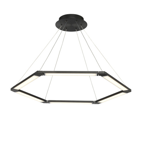 Lune LED Chandelier in Brushed Black (34|PD14032BK)