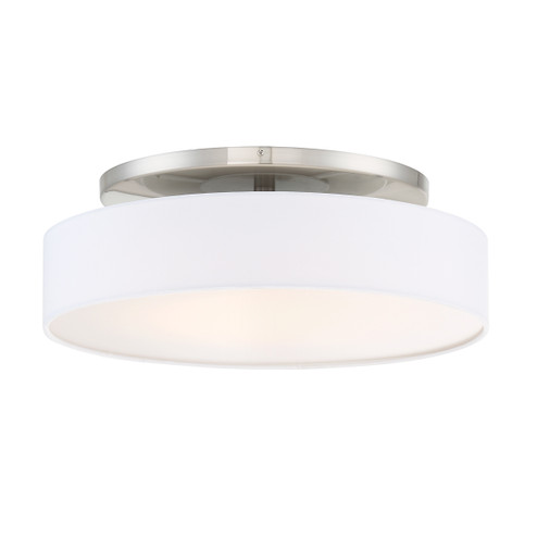 Manhattan LED Convertible Semi-Flush Mount in Brushed Nickel (34|FM13120BN)