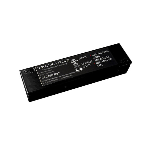 Led Button Light Transformer in Black (34|EN2460RB2)