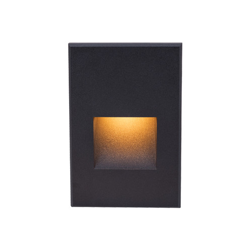 4021 LED Step and Wall Light in Black on Aluminum (34|4021AMBK)