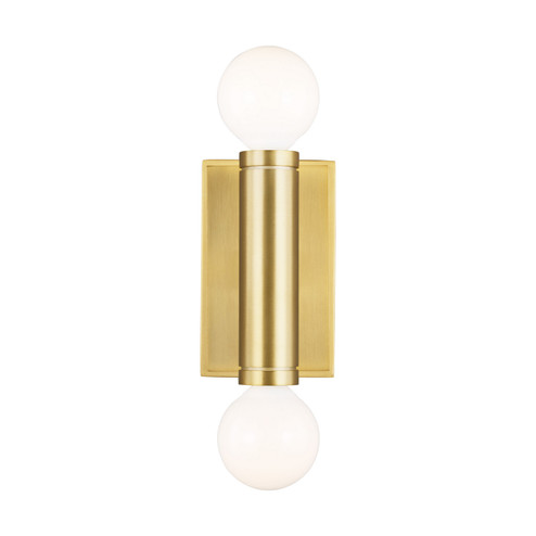 Beckham Modern Two Light Wall Sconce in Burnished Brass (454|TW1042BBS)