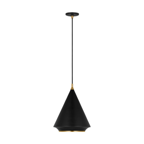 Stanza One Light Pendant in Midnight Black (454|TP1231MBKBBS)