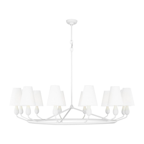 Ziba 12 Light Chandelier in Matte White (454|TC11712MWT)