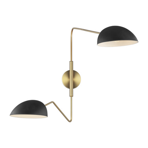 Jane Two Light Wall Sconce in Midnight Black (454|EW1072MBK) Jane Two Light Wall Sconce in Midnight Black (454|EW1072MBK)
