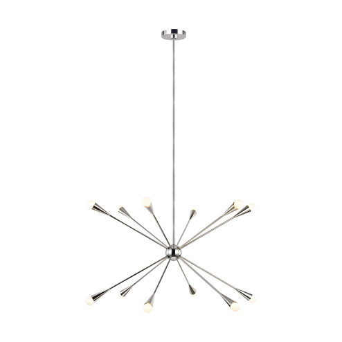 Jax 12 Light Chandelier in Polished Nickel (454|EC10312PN)