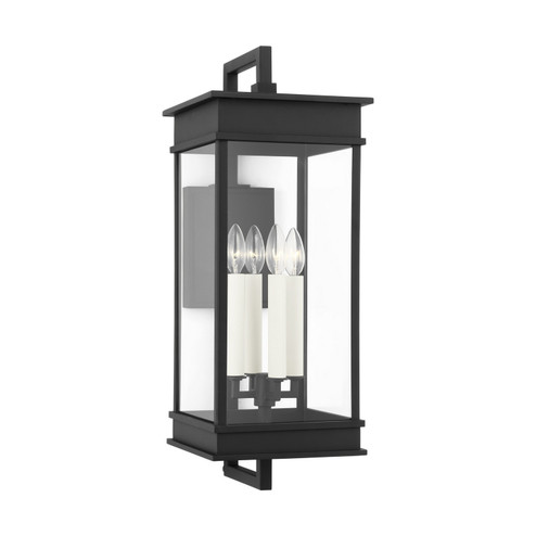 Cupertino Four Light Outdoor Wall Sconce in Textured Black (454|CO1444TXB)
