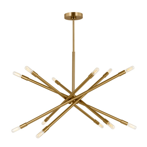 Eastyn 12 Light Chandelier in Burnished Brass (454|CC16612BBS)