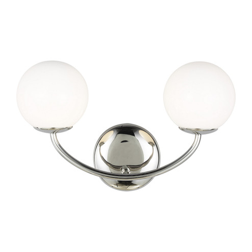 Galassia Two Light Vanity in Polished Nickel (454|AEV1012PN)