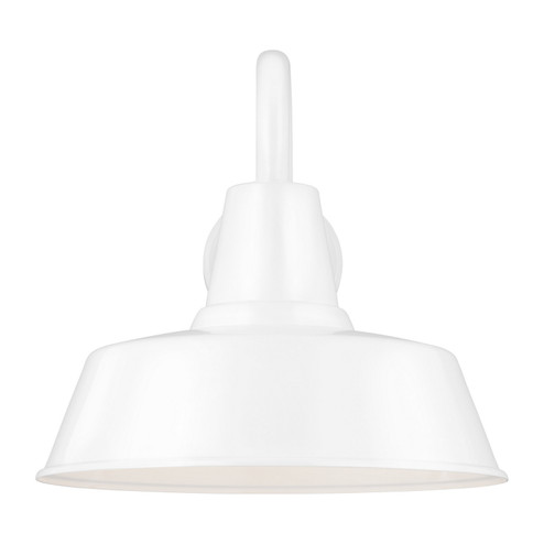 Barn Light One Light Outdoor Wall Lantern in White (454|8737401EN315)