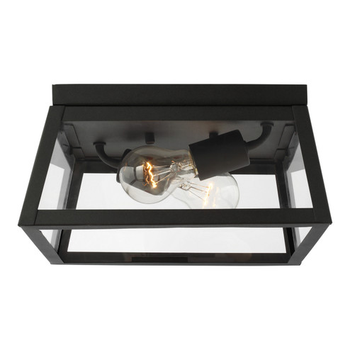 Founders Two Light Outdoor Flush Mount in Black (454|784840212)