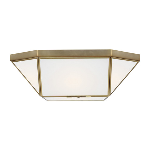 Morrison Two Light Flush Mount in Satin Brass (454|7579452848)