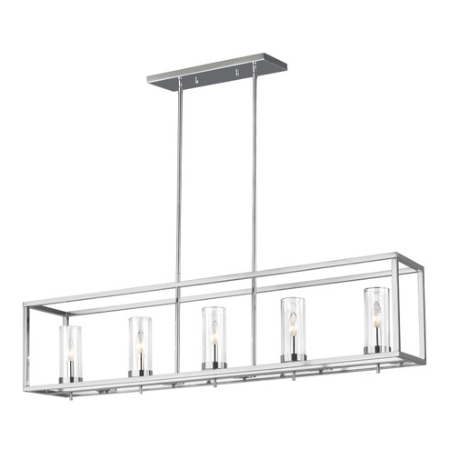 Zire Five Light Island Pendant in Chrome (454|6690305EN05)