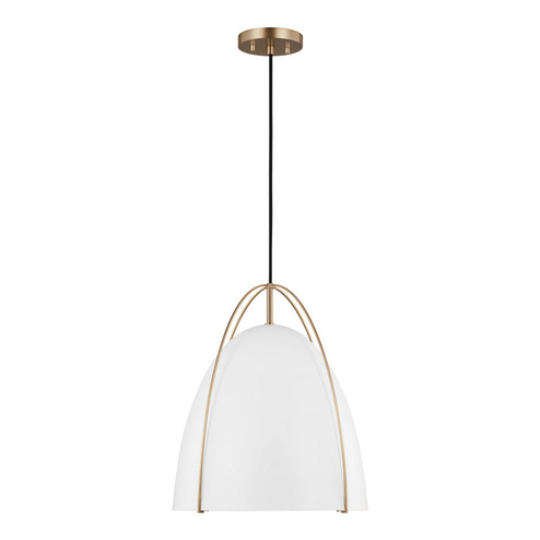 Norman One Light Pendant in Satin Brass (454|6651801848)